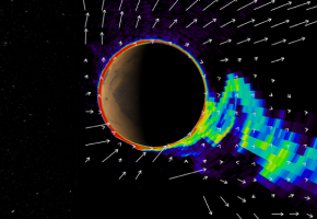 火星大気が宇宙に散逸する様子を数値シミュレーションで再現